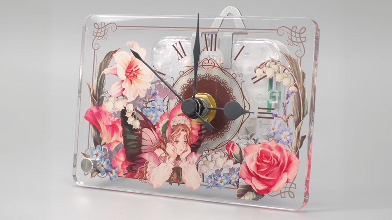 アクリル卓上時計[ミニ] の製作をご依頼いただきました。