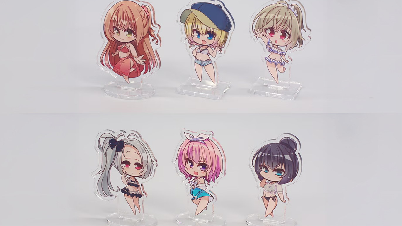 アクリルスタンドの製作をご依頼いただきました。