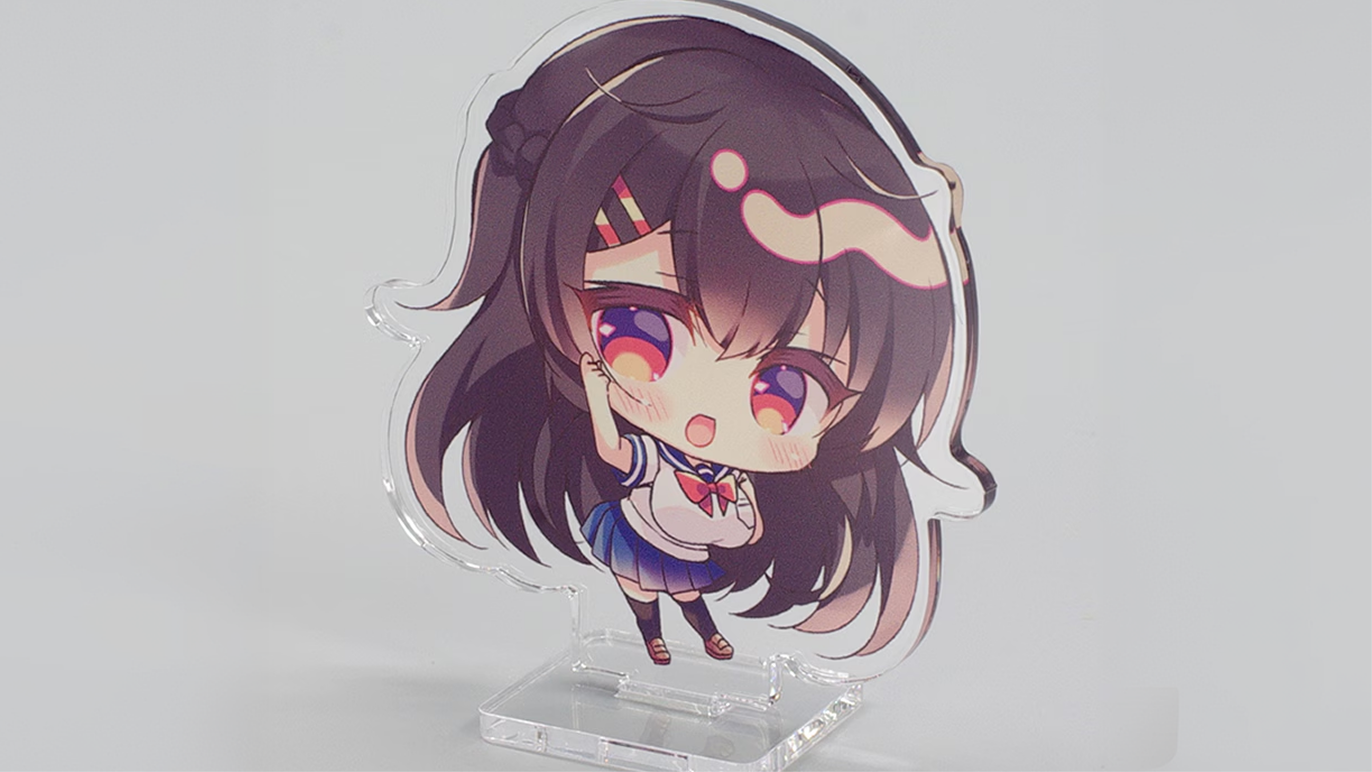 アクリルスタンドの製作をご依頼いただきました。