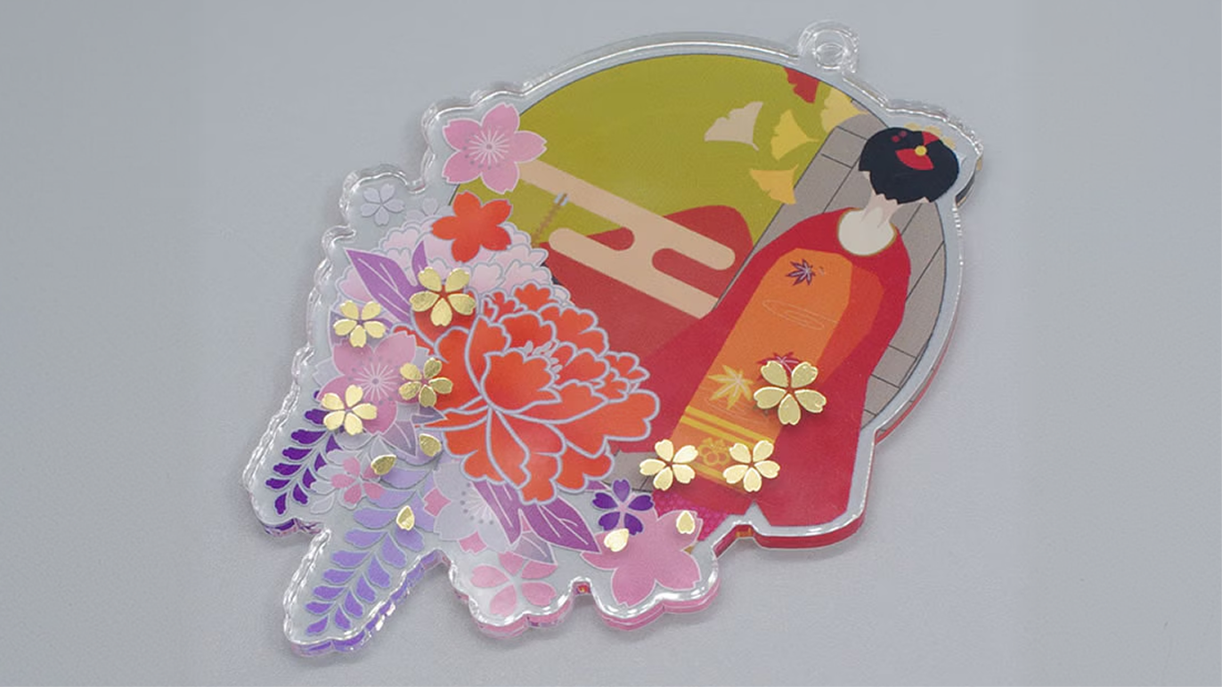 箔押し加工【アクリルキーホルダー】
