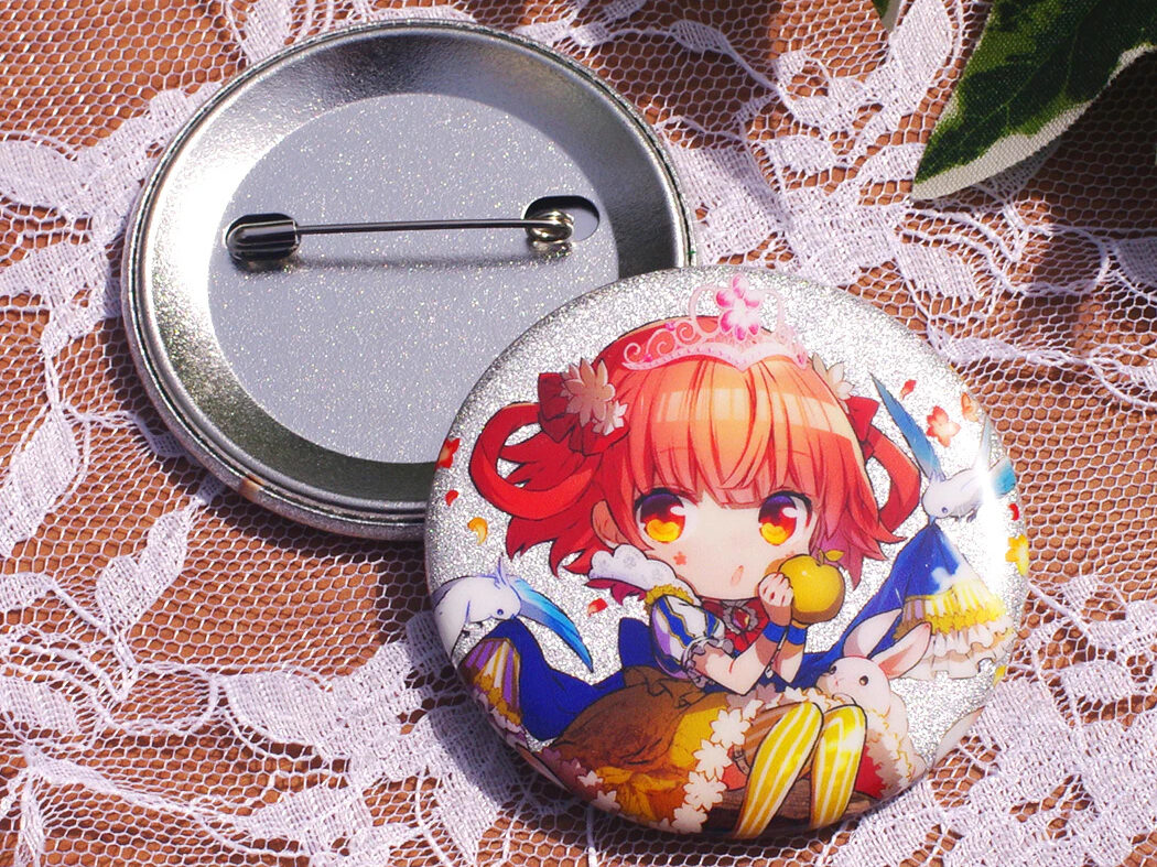 グリッター缶バッジ